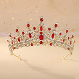 Baroque Rhinestone Crystal AB Tiaras Bride Headdress Prom Crown