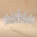 Baroque Rhinestone Crystal AB Tiaras Bride Headdress Prom Crown