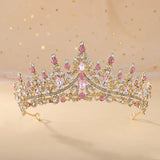 Baroque Rhinestone Crystal AB Tiaras Bride Headdress Prom Crown