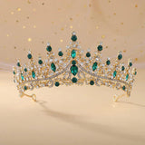 Baroque Rhinestone Crystal AB Tiaras Bride Headdress Prom Crown