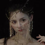 Fairy Face Curtain Tassel Mask Masquerade Face Jewelry