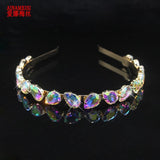 Sparkling Crystal Tiara Headband Bridal Crown Hair Accessory