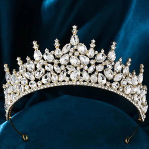 Crystal Tiara Crown Wedding Hair Jewelry Bridal Bride Queen Girls Crown