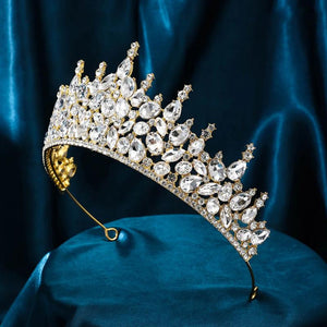 Crystal Tiara Crown Wedding Hair Jewelry Bridal Bride Queen Girls Crown