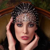 Bridal Headband Hat Wedding Crystal Head Chain Hair Accessories