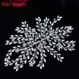 Alloy Leaf Crystal Bridal Headpiece