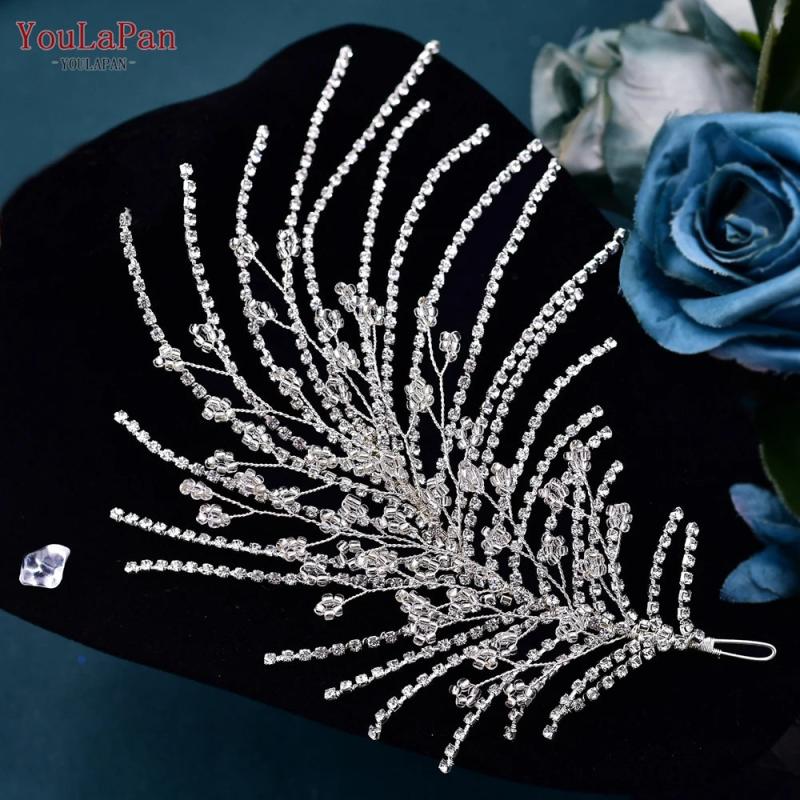 Crystal Bridal Headpiece Wedding Hair Accessories Rhinestone Bridal Headwear