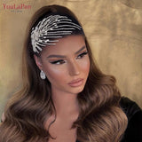 Crystal Bridal Headpiece Wedding Hair Accessories Rhinestone Bridal Headwear
