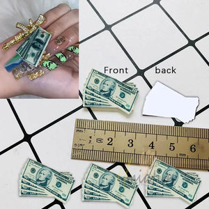 10pc Dollors Nail Charms 3D Rhinestones DIY Nail Art Decor