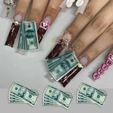 10pc Dollors Nail Charms 3D Rhinestones DIY Nail Art Decor