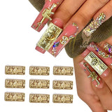 10pc Dollors Nail Charms 3D Rhinestones DIY Nail Art Decor