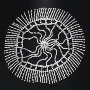Crystal Head Tassel Hair Chain Nightclub Hat