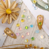 50PCS 5MM Opal Rhinestones 3D Flatback Semicircle Beads Nail Art Decor