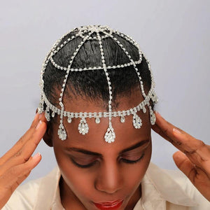Stonefans Bridal Head Chain Indian Jewelry for Women Wedding