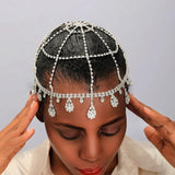 Stonefans Bridal Head Chain Indian Jewelry for Women Wedding