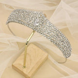 Silver Tiara Bridal Zircon Crown Wedding Hair