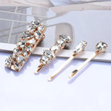 Crystal Hair Clips Rhinestone Barrettes Femme Hair Accessories