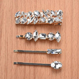 Crystal Hair Clips Rhinestone Barrettes Femme Hair Accessories