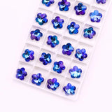 Crystal Glass Carved Drop Pendant Loose Diamond Bead Jewelry Making DIY