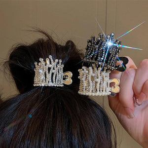 Rhinestones Pearl Hair Claw Clip Headwear Wedding Hair Jewelry