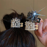 Rhinestones Pearl Hair Claw Clip Headwear Wedding Hair Jewelry