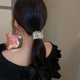 Rhinestones Pearl Hair Claw Clip Headwear Wedding Hair Jewelry