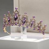 Purple Ladies Wedding Dress Crown Elf Tiara