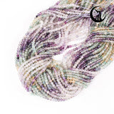 3mm Gradient Fluorite Stone Beads for Jewelry Making