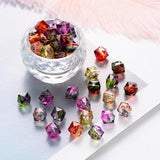 100 pcs/pack 2-color spray painted acrylic beads DIY jewelry accessories