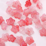 50g Lily Of The Valley Acrylic Flower Beads Gradient Spacer Beads - 7x12mm