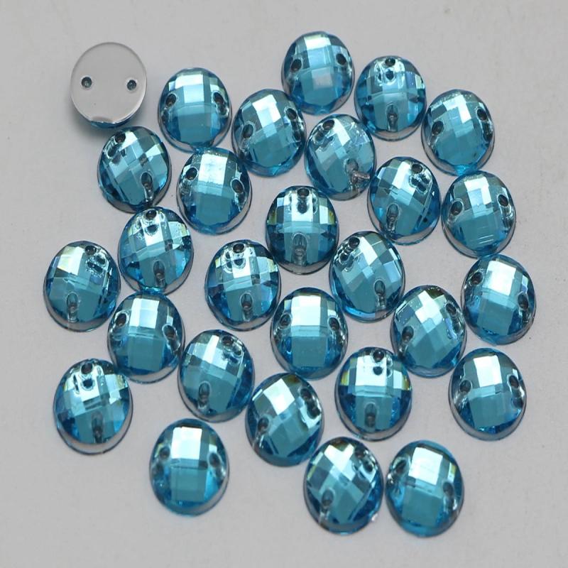 250 Flatback Acrylic Rhinestone Round Button 8mm Sew on beads