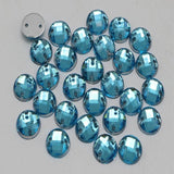 250 Flatback Acrylic Rhinestone Round Button 8mm Sew on beads