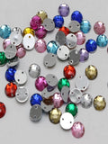 250 Flatback Acrylic Rhinestone Round Button 8mm Sew on beads