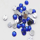 250 Flatback Acrylic Rhinestone Round Button 8mm Sew on beads