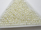 3000 pcs Ivory Faux Pearl 3mm Round Beads Seed Beads Decorative Accessories