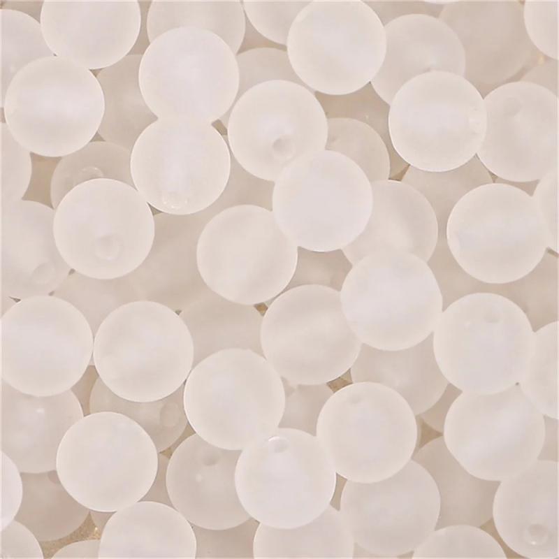 8/10/12mm Acrylic Frosted Beads DIY Jewelry Accessories