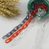 11x20mm Acrylic Glasses Mask Chain U-Shaped Beads