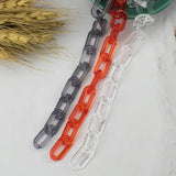 11x20mm Acrylic Glasses Mask Chain U-Shaped Beads