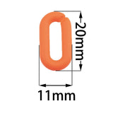 11x20mm Acrylic Glasses Mask Chain U-Shaped Beads
