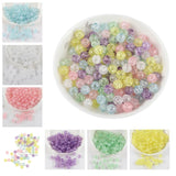 100pcs 6mm Perforated Crackbead Round Beads DIY Accessories