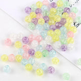 100pcs 6mm Perforated Crackbead Round Beads DIY Accessories