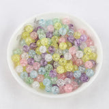 100pcs 6mm Perforated Crackbead Round Beads DIY Accessories