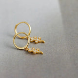 Silver Bee Animal Pendant Drop Earring Crystal Zircon Wedding Jewelry