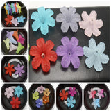DIY Mixed Frost Acrylic Blossoms Flower Bead Cap Cone With Center Hole