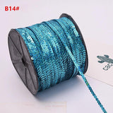 5yards/Lot 6mm Flat Sequins Laser Paillettes for Crafts