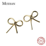 925 Sterling Silver Bowknot Earrings for Women