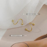 14K Women's Stud Earrings Yellow Gold Jewelry