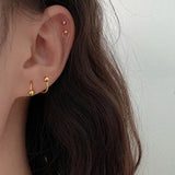 14K Women's Stud Earrings Yellow Gold Jewelry