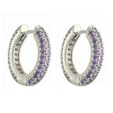 18k Plated CZ Zircon Huggie Earrings for Women