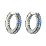 18k Plated CZ Zircon Huggie Earrings for Women